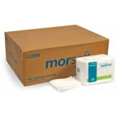 Morsoft L12500 1/4 Fold 11.8" x 11.8" Lunch Napkins - White, 6000 Count